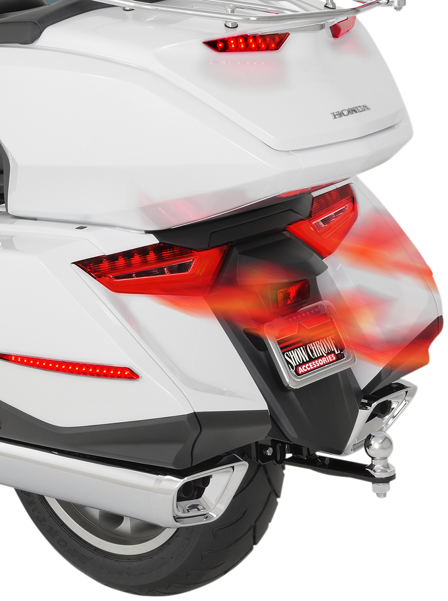 Bill's Exhausts SHOW CHROME Brake Light Modulator for Honda GL1800 motorcycle engine, featuring chrome finish and electronic modulation