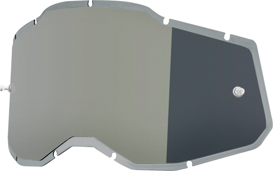 100% Accuri 2/Racecraft 2/Strata 2 Lens - Injected Silver Mirror 59091-00002 - Howling Moto
