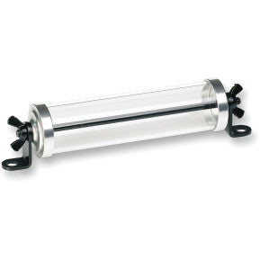 Silver BILTWELL Stash Tube body part from Bill's Exhausts, featuring a sleek metallic finish and compact design.