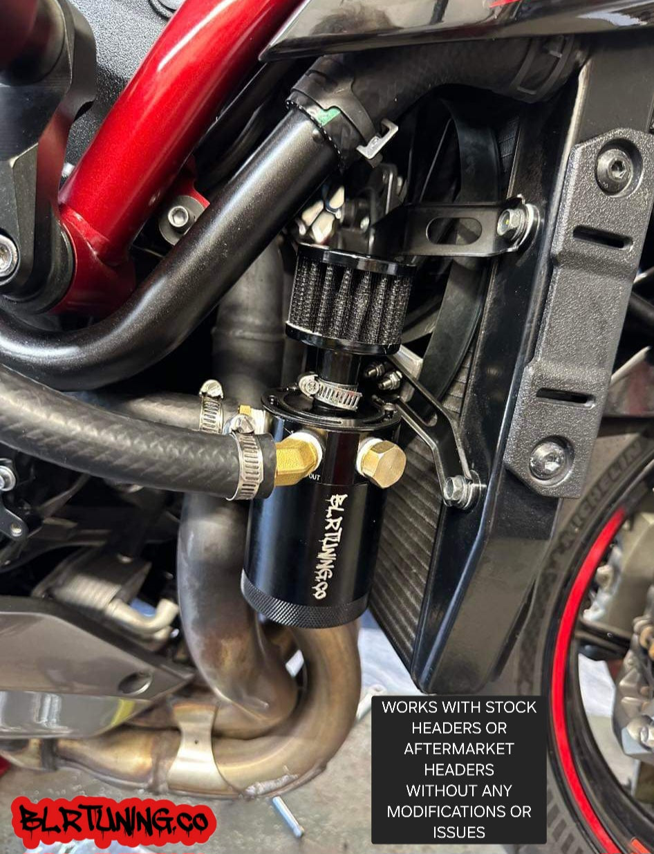KAWASAKI ZH2 AIR OIL SEPARATOR 3 PORT CATCH CAN - Howling Moto