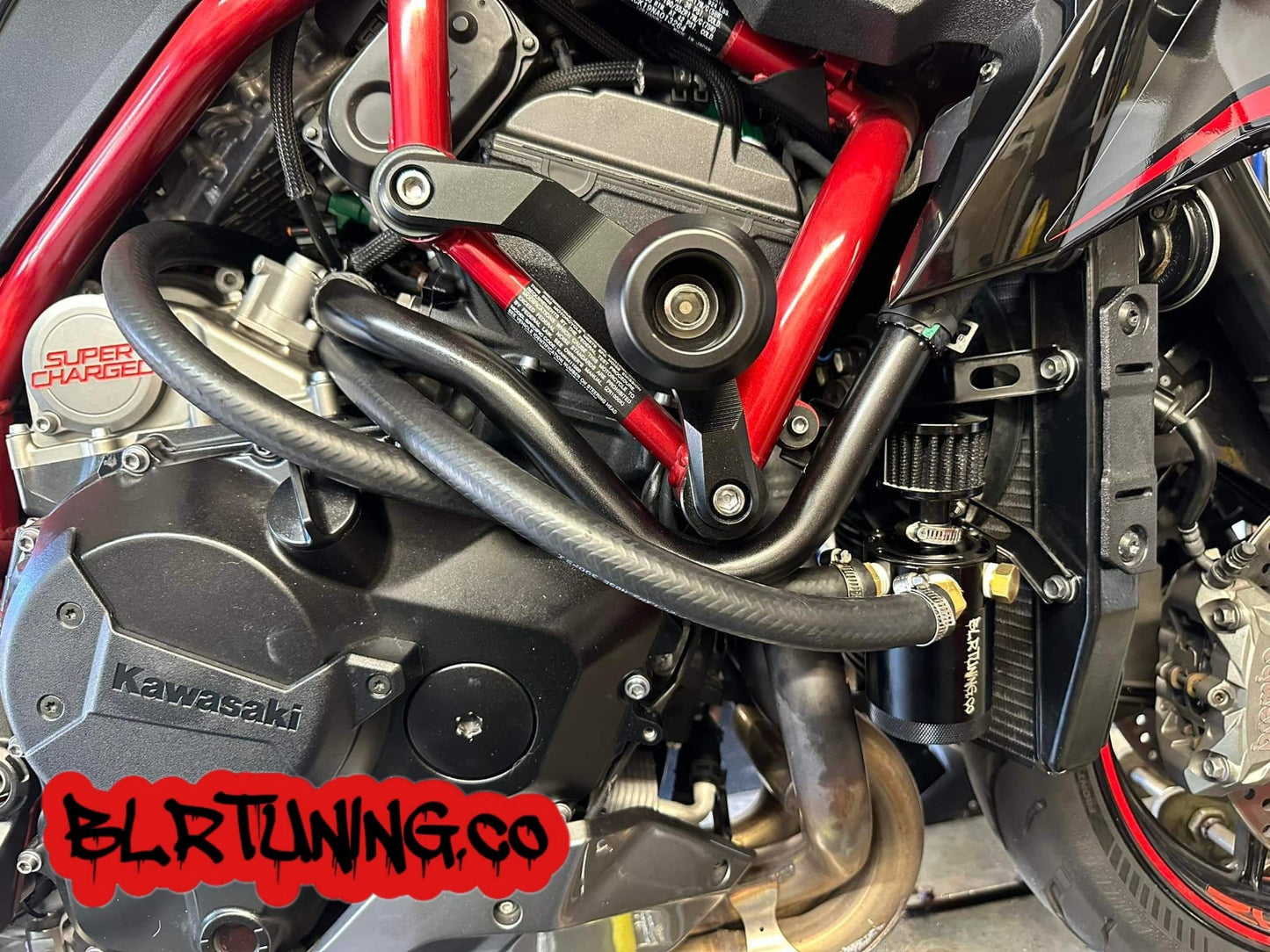 KAWASAKI ZH2 AIR OIL SEPARATOR 3 PORT CATCH CAN - Howling Moto