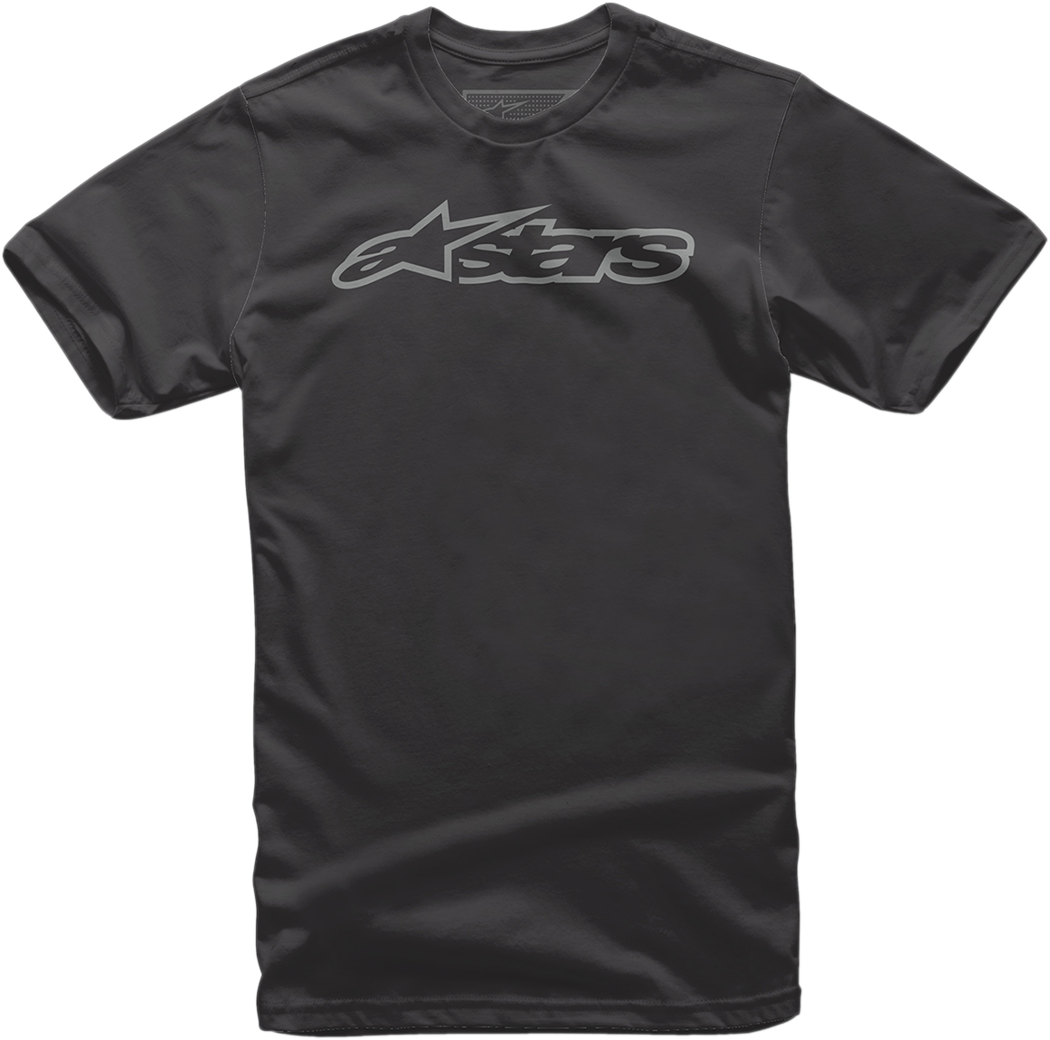 Black and gray ALPINESTARS Blaze Classic T-Shirt in large size, featuring the ALPINESTARS logo on the front.