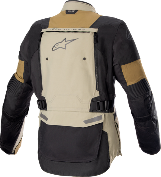 Alpinestars Bogota Pro Drystar® motorcycle jacket in 4XL, black with protective armor and reflective details.