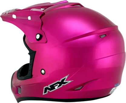 Bill's Exhausts AFX FX-17 helmet in fuchsia, XL size, featuring a sleek design and adjustable straps for a secure fit
