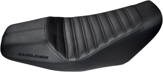 SADDLEMEN Grom Low Seat for motorcycle by Bill's Exhausts, showing black seat with textured surface and sleek low-profile design.