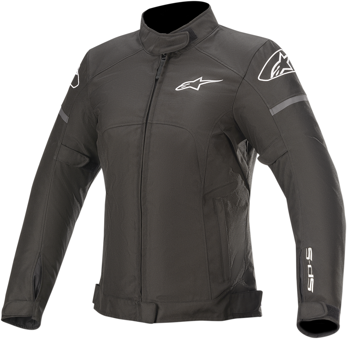 Alpinestars Stella T-SPS Black jacket in XL with protective features, designed for motorcycle riding and outdoor activities.