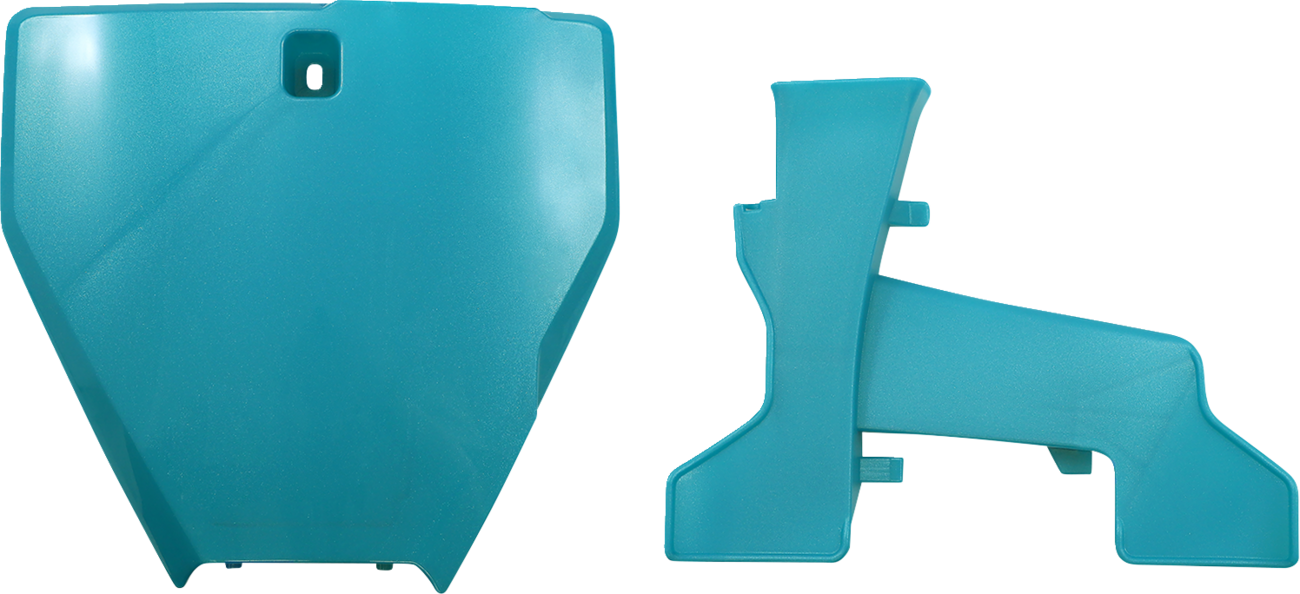 ACERBIS Front Number Plate - Teal/Metallic 2726577441 - Howling Moto