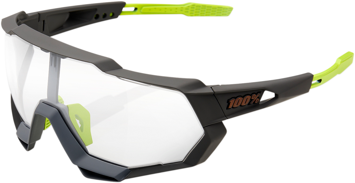 100% Speedtrap Sunglasses - Gray - Photochromic 60012-00006 - Howling Moto