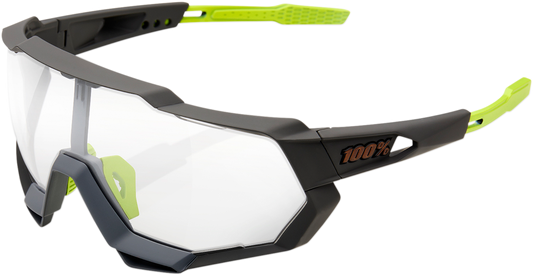 100% Speedtrap Sunglasses - Gray - Photochromic 60012-00006 - Howling Moto