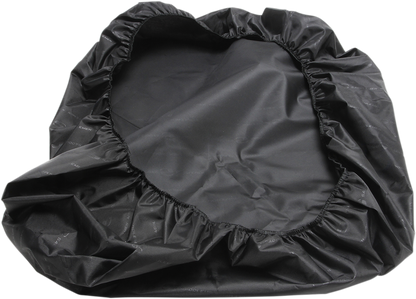 SADDLEMEN XL Stepup Rain Seat Cover on motorcycle seat, designed for weather protection and durability