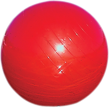 Red 20-inch AIRHEAD SPORTS GROUP buoy for water safety, manufactured by Bill's Exhausts.