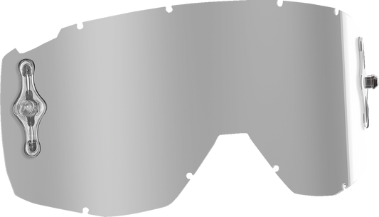 Clear AFC Works lens for Scott Hustle, Primal, and Split goggles by Bill's Exhausts, showing the transparent lens with branding.