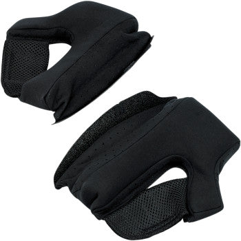 BILTWELL Gringo/Gringo S helmet cheek pads, 38mm, motorcycle helmet parts in black with padding, for comfortable fit.
