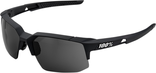 100% Speedcoupe Sunglasses - Black - Smoke 61031-100-57 - Howling Moto