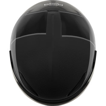 Black ICON Domain™ Helmet in Slabtown design, small size, with sleek helmet shell and detailed graphics.