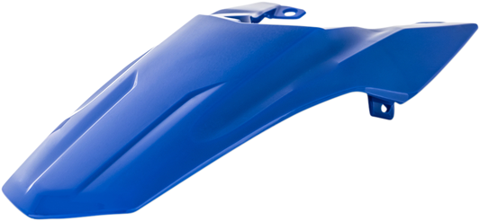 Blue Acerbis rear fender for motorcycles, designed for body protection, with a sleek finish and durable construction.