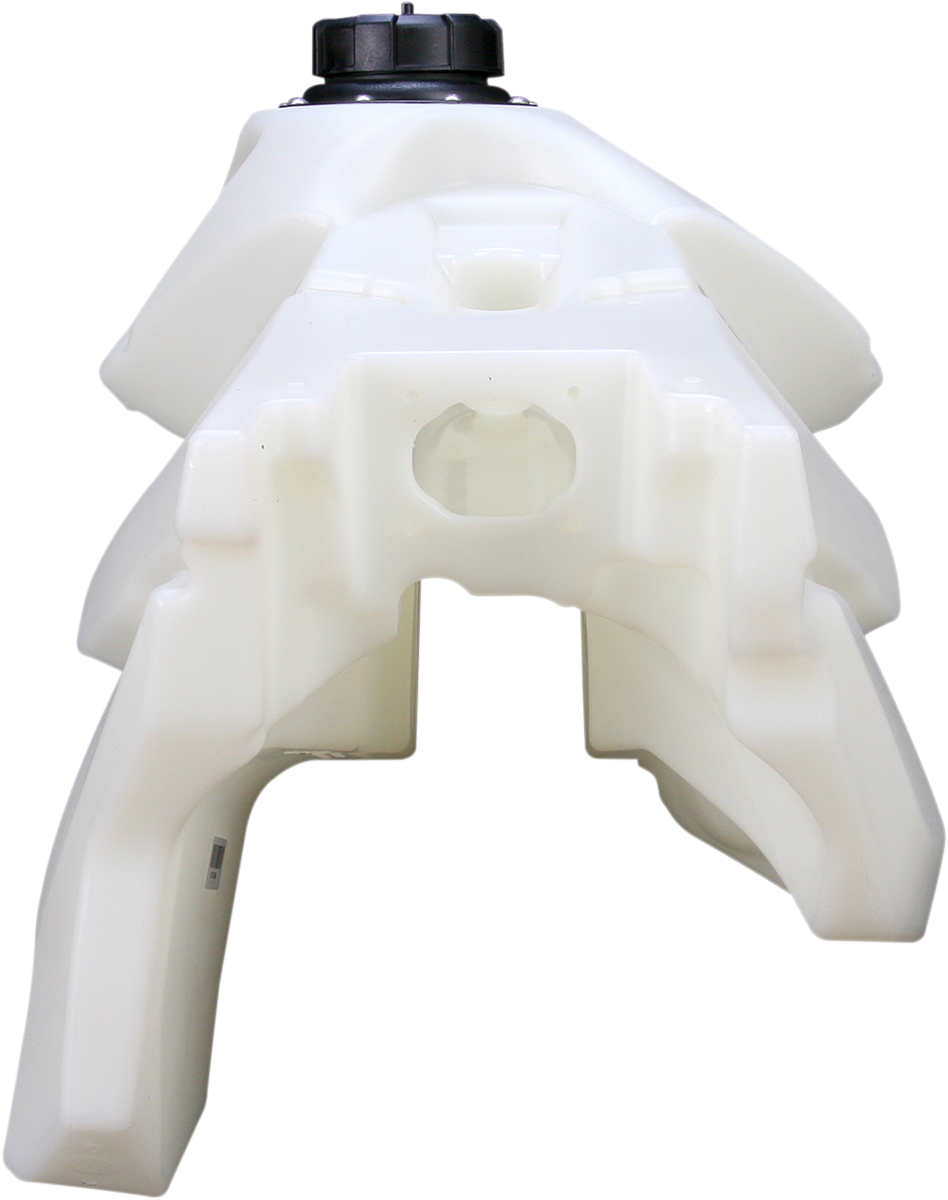 Acerbis natural gas tank for KTM motorcycles, 3.0 gallons, shown from a side view, with a sleek body design and mounting points.