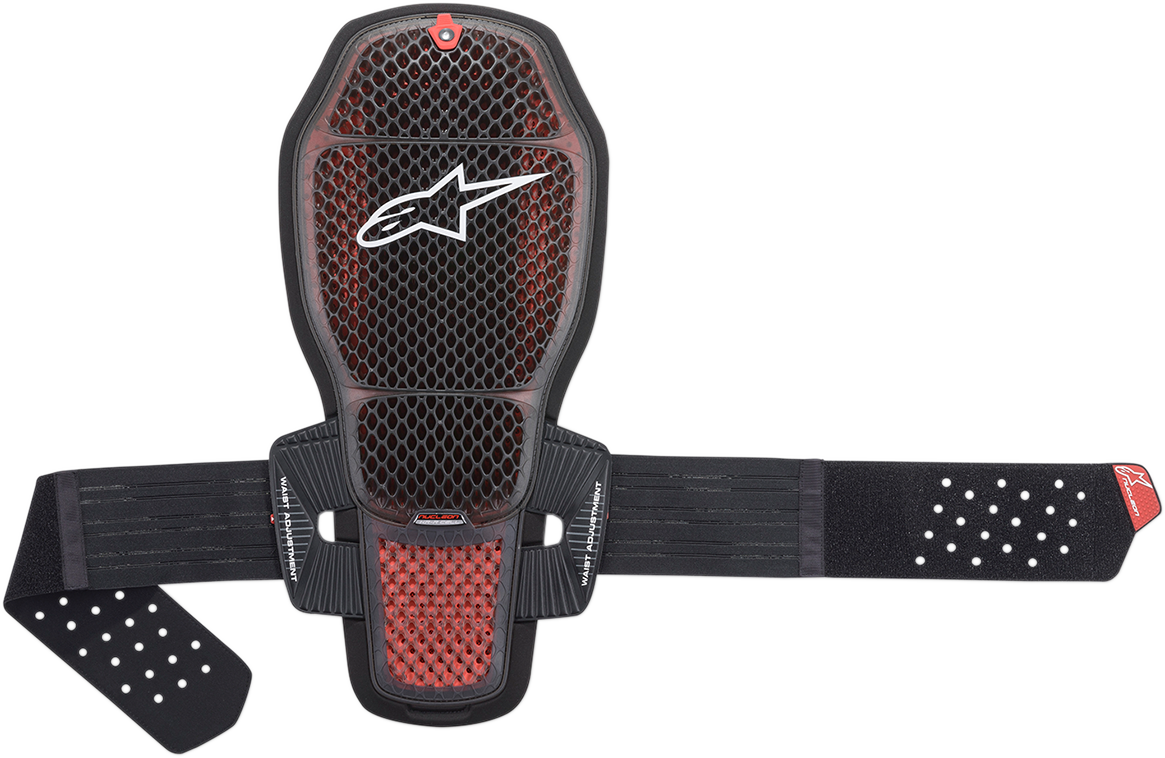 Alpinestars Nucleon KR-R Cell back protector in red and black, XL size, designed for motorcycle protective gear.