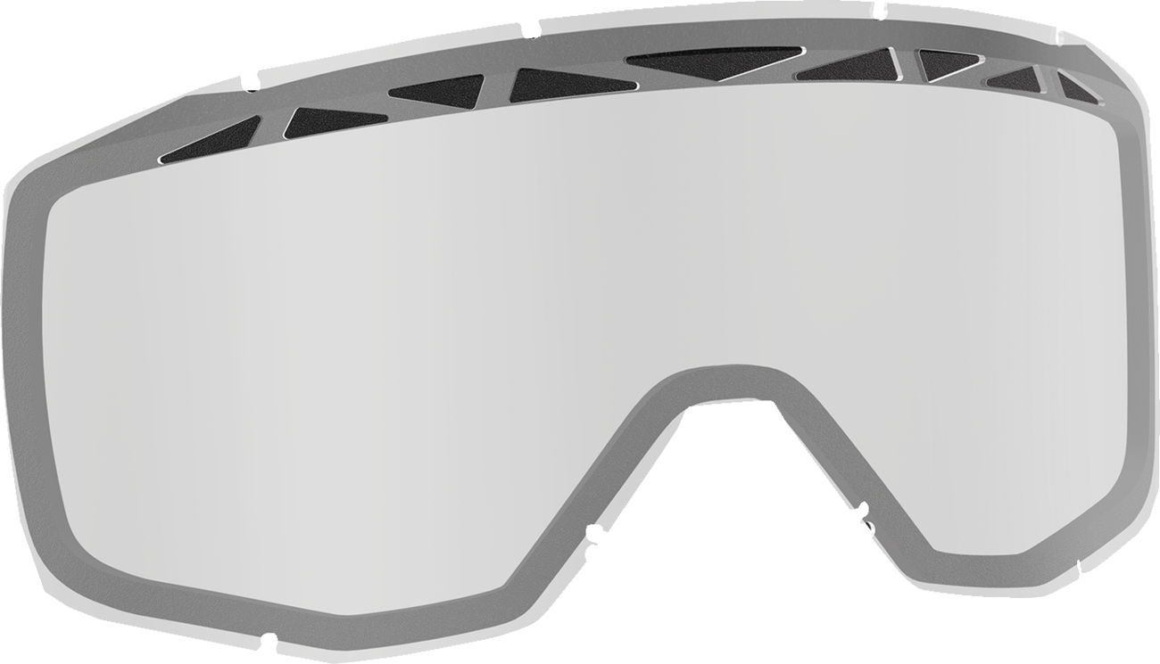 Scott Primal/Split Snow Lens by Bill's Exhausts, clear dual ACS lens with protective frame for snowboarding or skiing.
