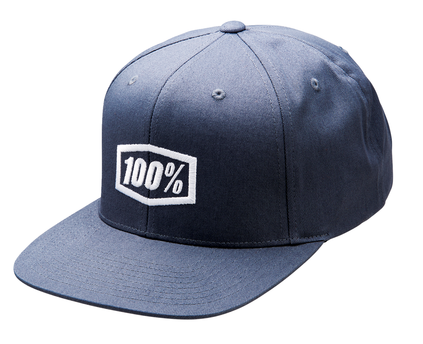 100% Icon Snapback Hat - Heather Charcoal - One Size 20044-00003 - Howling Moto