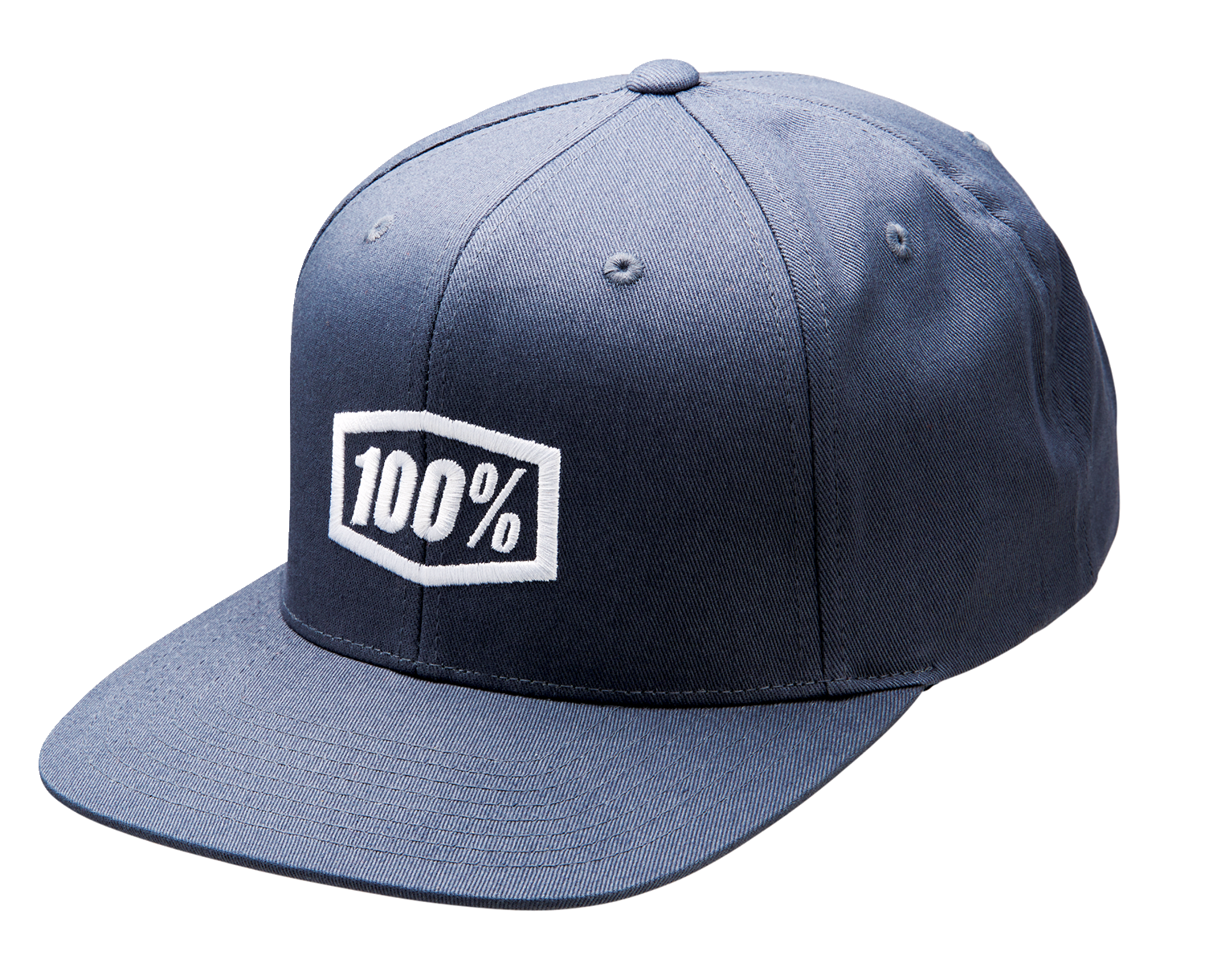 100% Icon Snapback Hat - Heather Charcoal - One Size 20044-00003 - Howling Moto