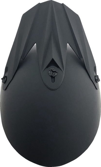 Bill's Exhausts AFX FX-15 matte black helmet in XS size with sleek aerodynamic design and clear visor.
