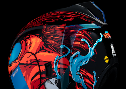 Red ICON Airform™ Helmet for men with MIPS® protection, XS size, featuring a sleek design and ventilation system.