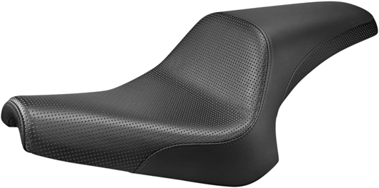 SADDLEMEN Profiler Seat Set with Basketweave design for Bolt Y13-16-147 motorcycle seats, showcasing detailed craftsmanship.