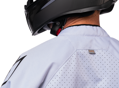 Bill's Exhausts ICON Hooligan CE Jacket in white, 2XL, featuring a sleek design and protective gear for motorcycle riders.
