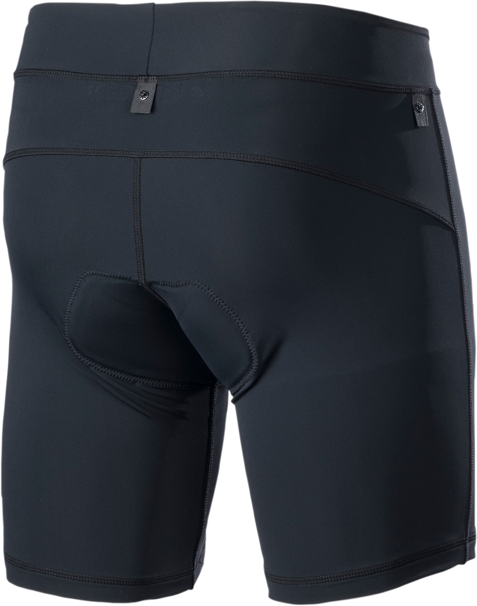 Black Alpinestars Drop Inner Shorts in US size 32, designed for comfort and protection, shown in the product image.