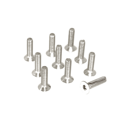 ZSPEC M8-1.25x16mm Flat-Head FHSC Fasteners, Stainless, 10-Pack - Howling Moto