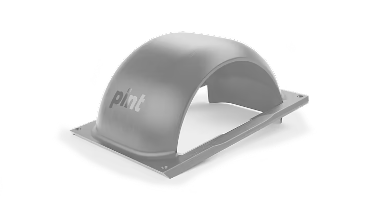 Light grey Onewheel Pint fender attached to the electric skateboard, providing protection and style.