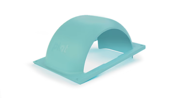 Onewheel Pint fender in mint color, designed to protect the wheel and rider from mud and debris.