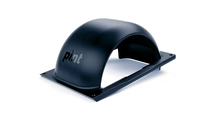 Onewheel Pint fender in navy color, designed to protect the wheel and rider from mud and debris during rides.