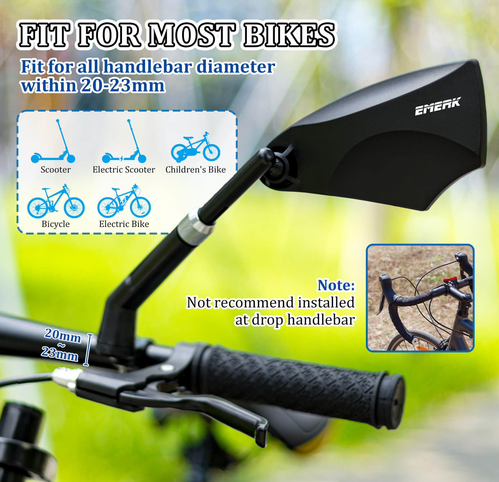 Handlebar Bike Mirror - Howling Moto