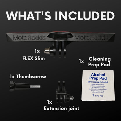 FLEX Slim Universal Flexible Motorcycle Helmet Chin Mount - Howling Moto