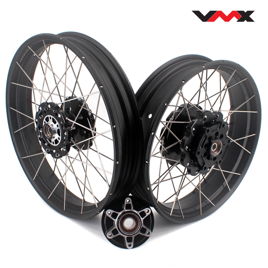 VMX-Racing 19-17in. Spoke Tubeless Wheels Fit For KTM390 Adventure Orange/White Fit For Husqvarna 401 2020 2021 - Howling Moto