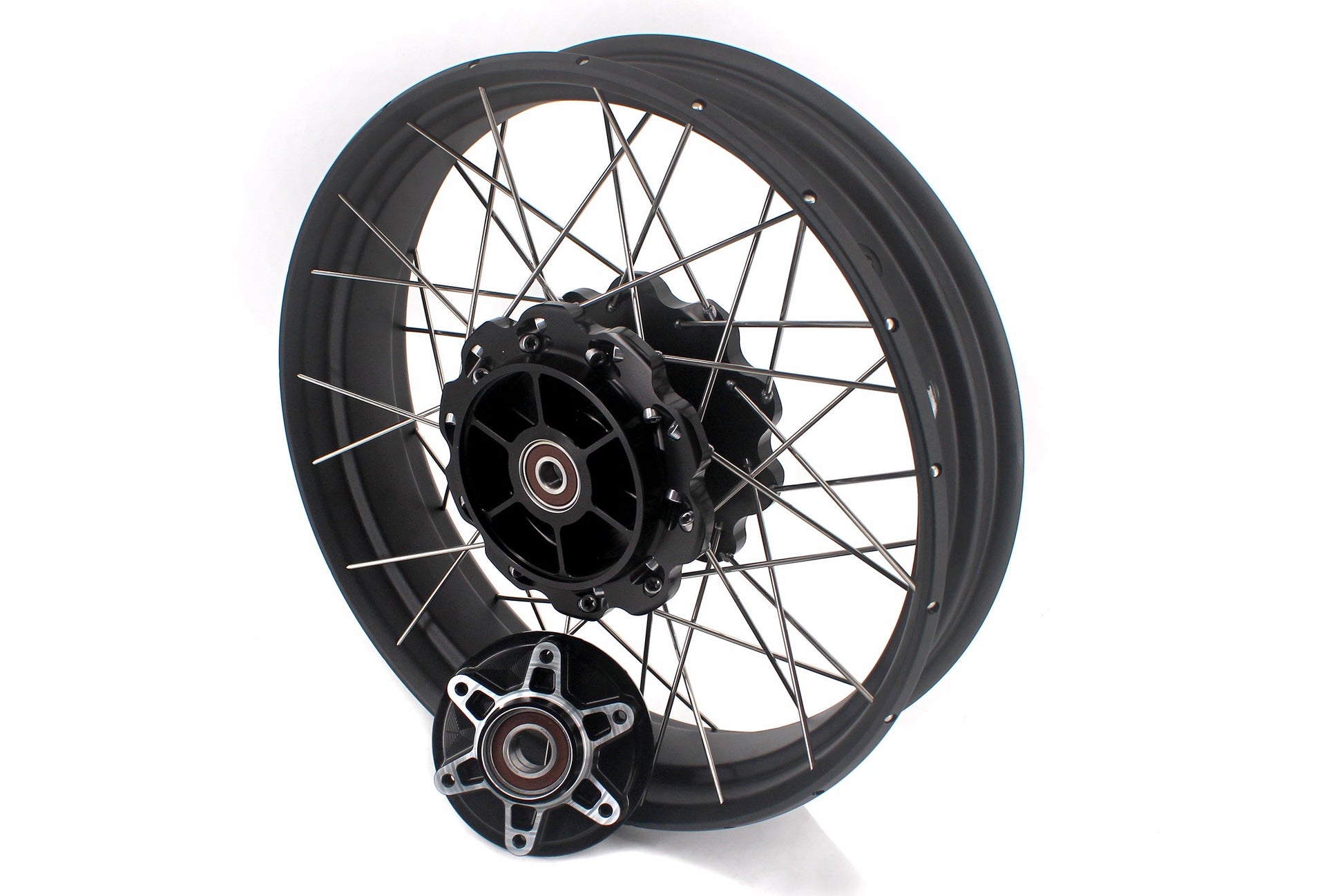 VMX-Racing 19-17in. Spoke Tubeless Wheels Fit For KTM390 Adventure Orange/White Fit For Husqvarna 401 2020 2021 - Howling Moto
