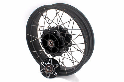 VMX-Racing 19-17in. Spoke Tubeless Wheels Fit For KTM390 Adventure Orange/White Fit For Husqvarna 401 2020 2021 - Howling Moto