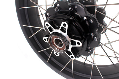 VMX-Racing 19-17in. Spoke Tubeless Wheels Fit For KTM390 Adventure Orange/White Fit For Husqvarna 401 2020 2021 - Howling Moto