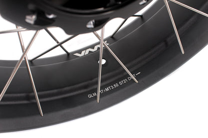 VMX-Racing 19-17in. Spoke Tubeless Wheels Fit For KTM390 Adventure Orange/White Fit For Husqvarna 401 2020 2021 - Howling Moto