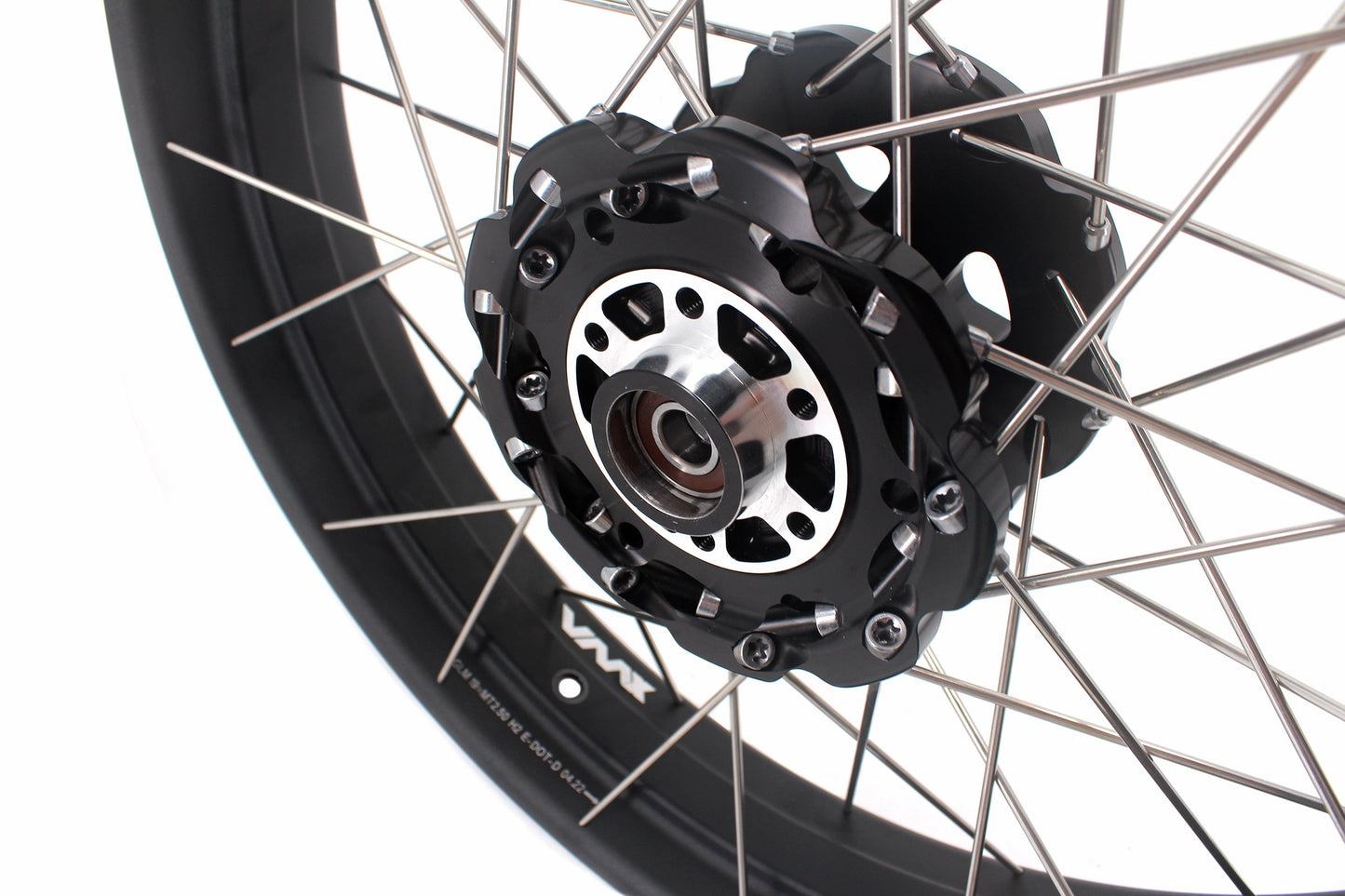 VMX-Racing 19-17in. Spoke Tubeless Wheels Fit For KTM390 Adventure Orange/White Fit For Husqvarna 401 2020 2021 - Howling Moto