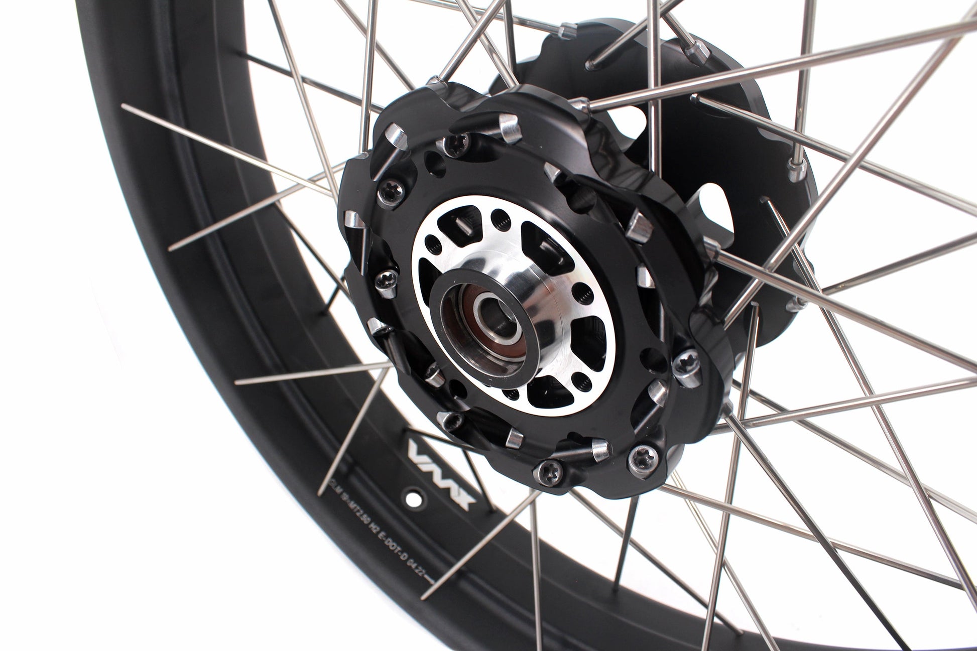 VMX-Racing 19-17in. Spoke Tubeless Wheels Fit For KTM390 Adventure Orange/White Fit For Husqvarna 401 2020 2021 - Howling Moto