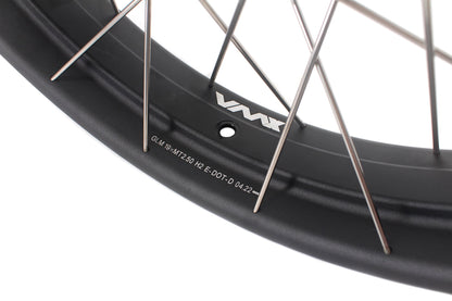 VMX-Racing 19-17in. Spoke Tubeless Wheels Fit For KTM390 Adventure Orange/White Fit For Husqvarna 401 2020 2021 - Howling Moto