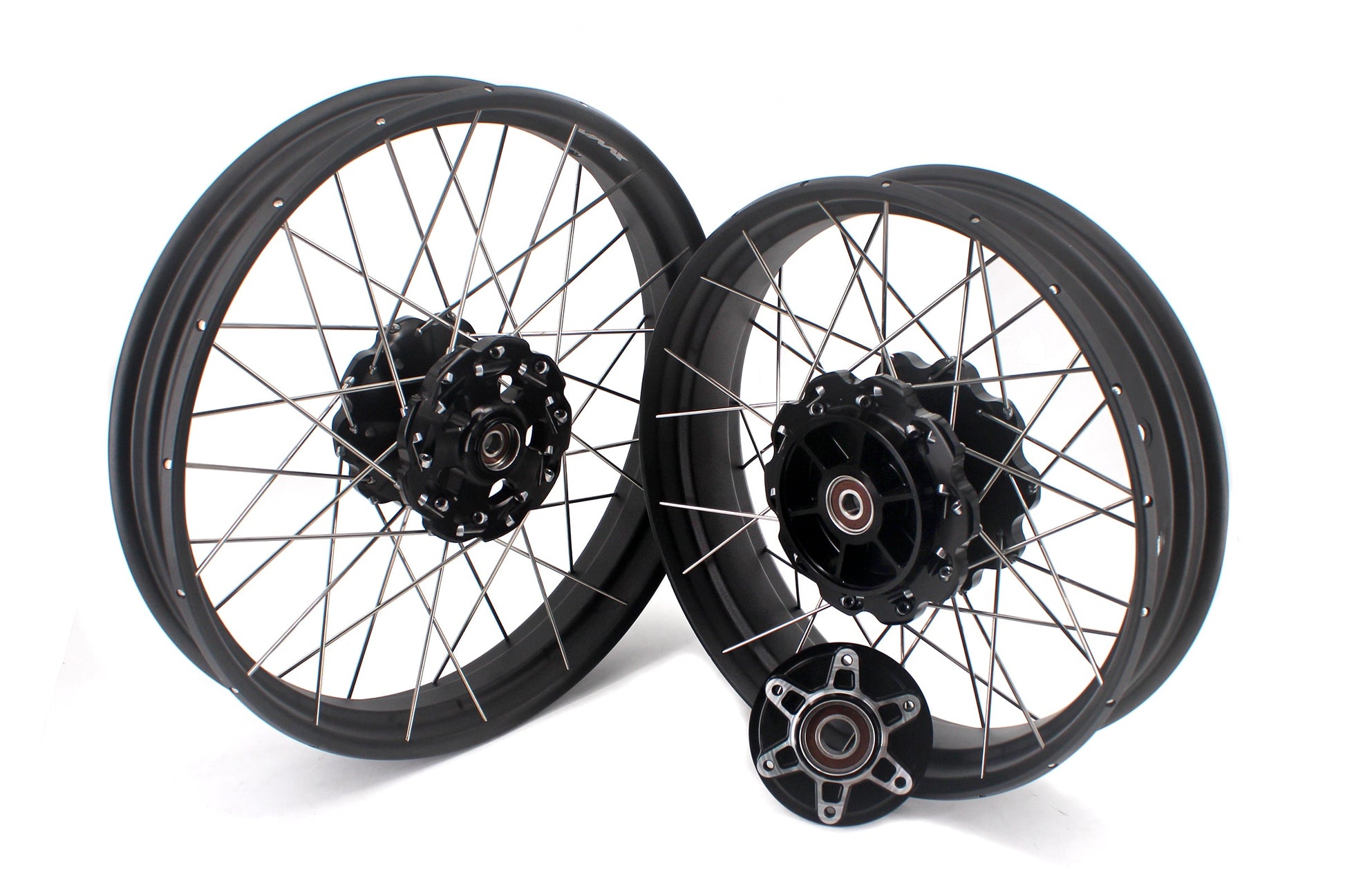 VMX-Racing 19-17in. Spoke Tubeless Wheels Fit For KTM390 Adventure Orange/White Fit For Husqvarna 401 2020 2021 - Howling Moto