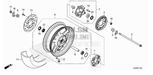 2022+ Honda Grom Rear Wheel