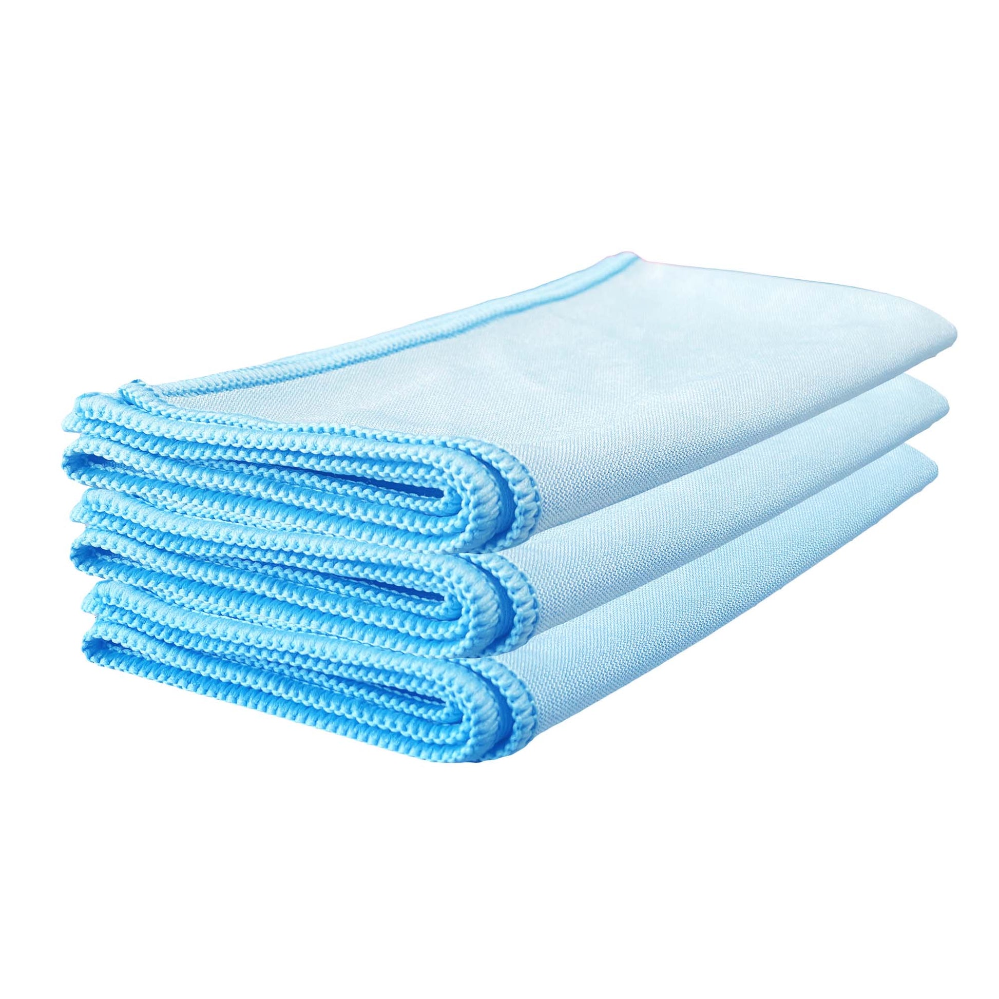 WASH&WHIPS Wipe Once Microfiber Glass Cleaning Cloth Pro - 3 Pack - Howling Moto