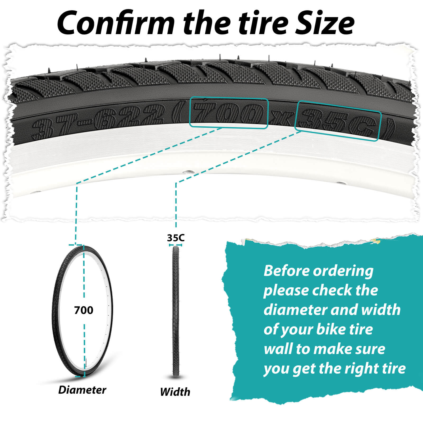 Hycline Glimpse 700x35C road bike tire with smooth tread for urban commuting and city cycling, suitable for city roads.