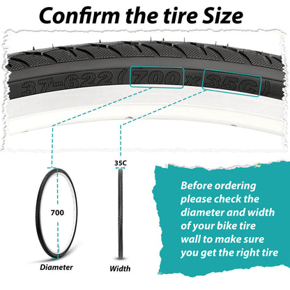 Hycline Glimpse 700x35C road bike tire with smooth tread for urban commuting and city cycling, suitable for city roads.