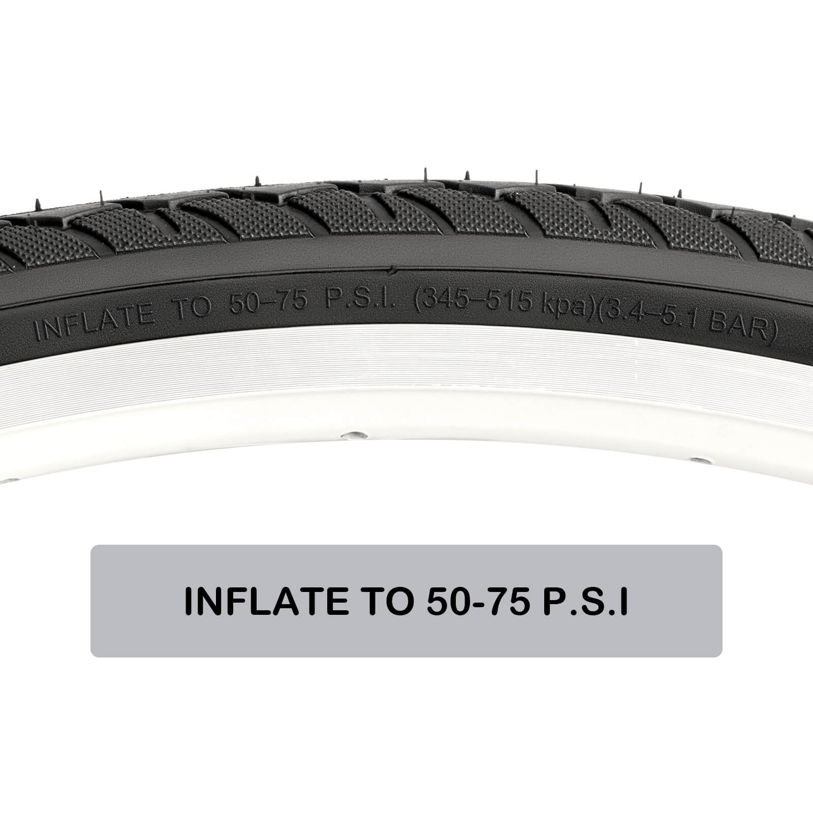 Hycline Glimpse 700x35C road bike tire for urban commuting and city cycling, showing the tire's tread pattern and sidewall design.